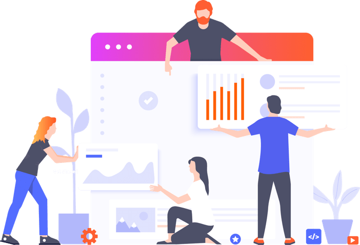 web development illustration